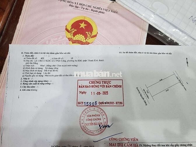 Tôi chính chủ đất Nguyễn Đăng Thanh khê