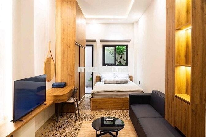 CĂN HỘ SÂN VƯỜN FULL NỘI THẤT MÁY GIẶT RIÊNG NGAY VX ĐIỆN BIÊN PHỦ Q1