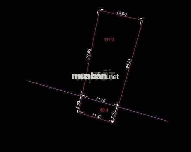 Bán lô đất trồng cây 417.6m . Sổ riêng. Mặt tiền đường Nguyễn Thị Ngâu