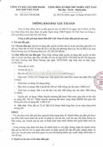 BĐS phường Hoà Lợi, Bến Cát, Bình Dương (nay là Phường Hoà Lợi, TPHCM)