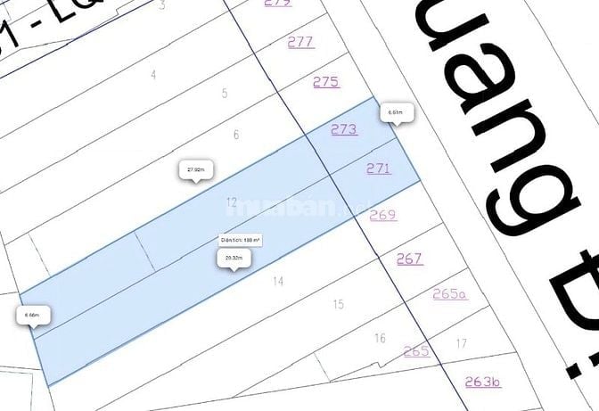 Mặt Tiền Kinh Doanh 6,6x27(187m2) Đường Lê Quang Định - Bạch Đằng