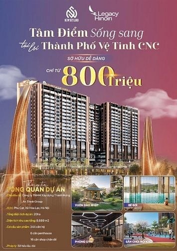 CHUNG CƯ CAO CẤP PHÍA TÂY HÀ NỘI - Legacy HINORI -50tr/m2