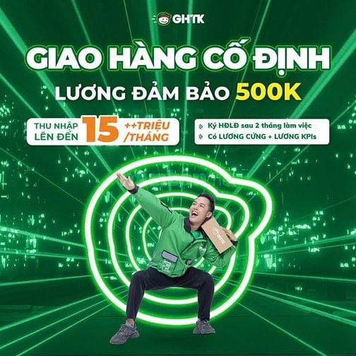 GHTK TUYỂN DỤNG SHIPPER GIAO HÀNG BÌNH CHÁNH