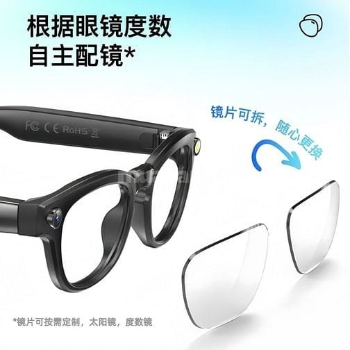 Mắt kính quay phim chụp hình ghi âm AI 2025