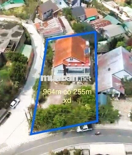 Bán đất kèm căn biệt thự cổ 2 mặt tiền Đống Đa P3 Đà Lạt.964m².65 tỷ