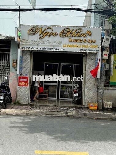 Mặt tiền Nguyễn Thị Kiểu kế trường Lê Văn Thọ