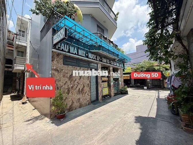 ĐỐI DIỆN TÂN PHÚ - NHÀ 3 TẦNG ĐƯỜNG 5D P.BHHA 2PN 2VS CHỈ 2,55TỶ (TL)