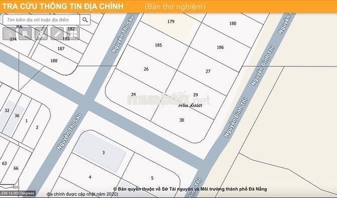 Bán Đất lô góc 337m2 đường Nguyễn Đình Thi, ven sông Hoà Xuân, Đà Nẵng