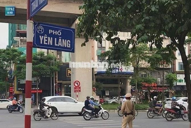 Nhà 4 tầng mặt phố Yên Lãng 160m², vỉa hè 2.5m, ô tô đỗ, kinh doanh
