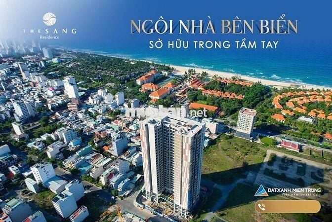 Bán gấp căn hộ 2PN 82.6m² tầng cao view biển Mỹ Khê, Sơn Trà, Sông Hàn