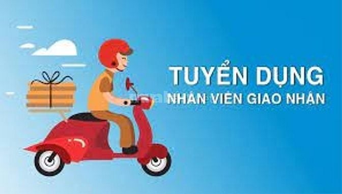 Tuyển nhân viên giao hàng bằng xe máy