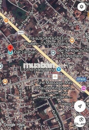 Đất đô thị DT 213m2  Đ.HoàBình P.Trảng Bang.TN