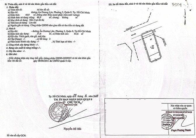 NHÀ GIÁ RẺ Q8 ÂU DƯƠNG LÂN P3 - 4 x 10 - TRỆT LẦU - CHỈ 4,6 ĐỒNG.