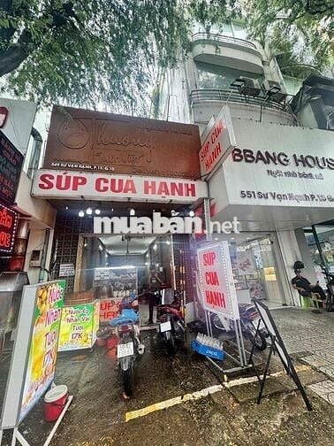 Cho thuê nhà MT Sư Vạn Hạnh Q10 – 4x20m, trệt + gác – Giá chỉ 55tr