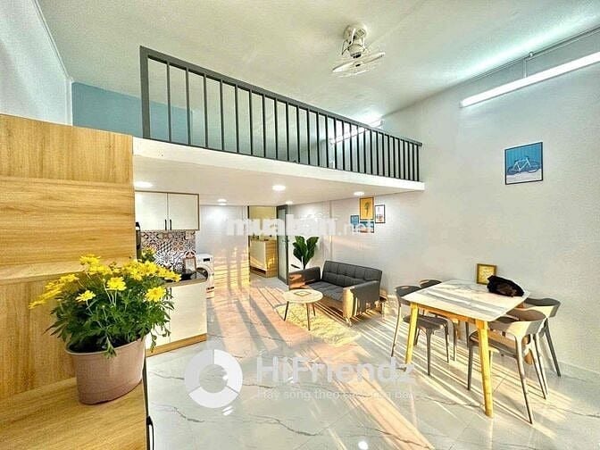 Căn Hộ Gác Balcon 40m2 Siêu Thoáng Full NT Đối Diện HV Hành Chính 3/2