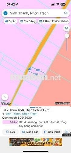 🔥 BÁN ĐẤT NỀN VĨNH THANH – 1 SẸC – FULL THỔ – GIÁ TỐT! 🔥