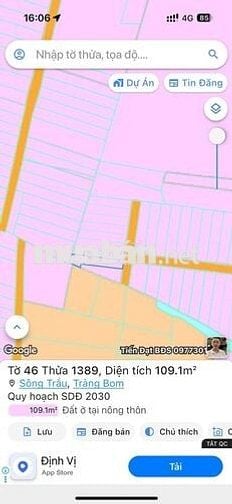 Kẹt tiền cần bán lô đất full thổ cạnh KCN Bàu Xéo
