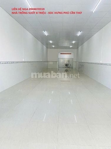CHO THUÊ NHÀ MẶT TIỀN KINH DOANH – KDC HƯNG PHÚ,  GIÁ 8 TRIỆU