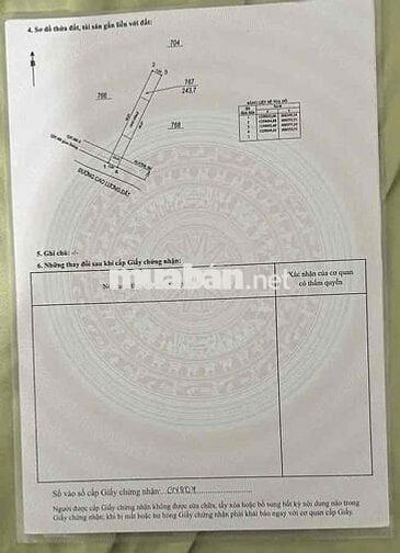 chính chủ cần bán lô đất mặt tiền nhựa ngay trung tâm xã an thái