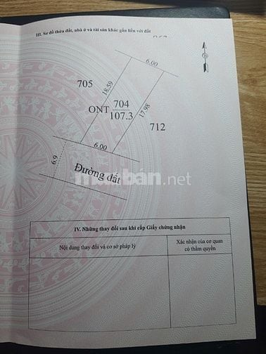 Đất thổ cư toàn bộ 107,3m2 tại DT781 Suối Đá, Dương Minh Châu.