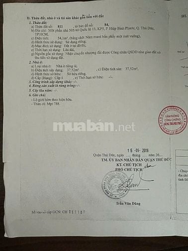 Bán đất sổ hồng riêng Hẻm xe hơi đường Đinh Thị Thi KĐT Vạn Phúc 