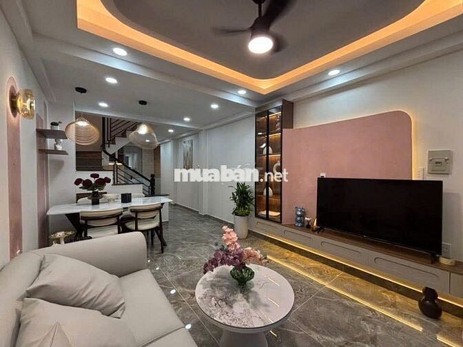 Cách MT Tố Hữu 2 căn! Nhà xinh (4x13m) hẻm 4m gần VinCom Nguyễn Xí