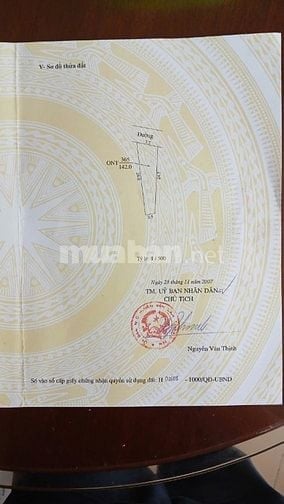 Bán đất mặt đường trục chính thôn Ngải Dương, Như Quỳnh, Hưng Yên