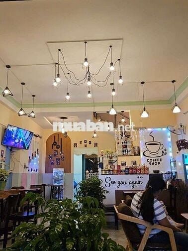 sang quán cafe 6*16 trệt 2 lầu 3pn mặt tiền đường lớn