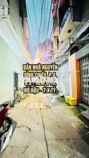 🏠 BÁN NHÀ NGUYỄN ĐÌNH CHIỂU, P.4, Q.3 - HẺM Ô TÔ, NỞ HẬU - 7.X TỶ.