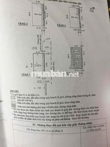 Cần bán gấp căn 1trệt 2 lầu tại đg Phạm Văn Hai, Q. Tân Bình