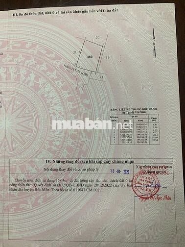 BÁN ĐẤT CHÍNH CHỦ - HẺM 10M - ĐẤT VUÔNG A4