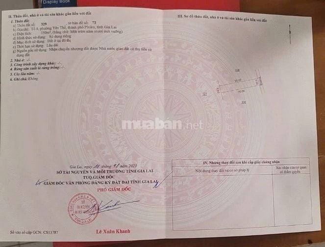 ĐẤT HẺM CHÍNH LÊ VĂN HƯU LIỀN KỀ TRƯỜNG HỌC CẤP 1, CẤP 2 BÙI THỊ XUÂN
