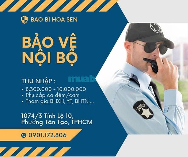 NHÂN VIÊN BẢO VỆ NỘI BỘ CÔNG TY SẢN XUẤT