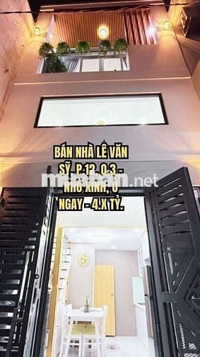 🏠 BÁN NHÀ LÊ VĂN SỸ, P.12, Q.3 - NHỎ XINH, Ở NGAY - 4.X TỶ.