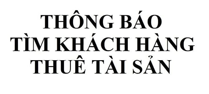 THÔNG BÁO TÌM KHÁCH HÀNG THUÊ TÀI SẢN LÀ NHÀ, ĐẤT TẠI TP THÁI NGUYÊN