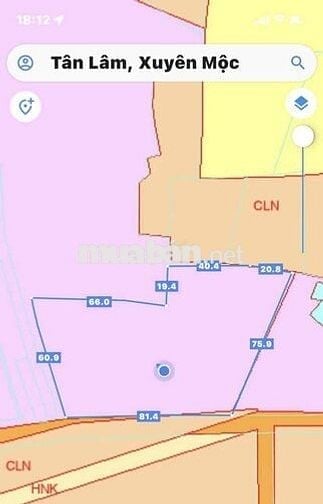 81m mặt tiền đường nhựa tân lâm xuyên mộc