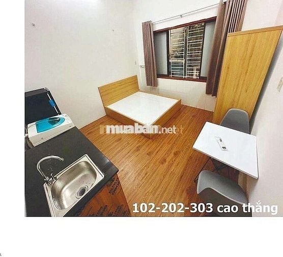 Cho thuê studio giá rẻ cửa sổ trời, máy giặc riêng