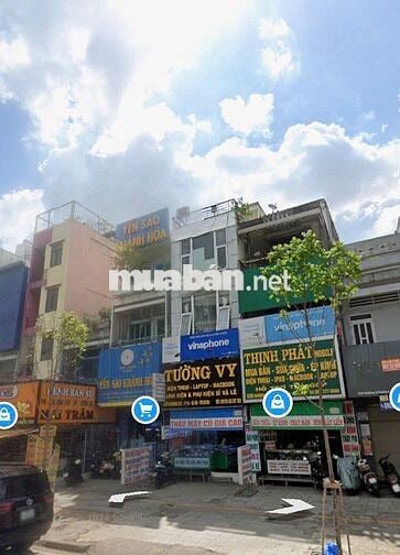 cho thuê nhà 4x25m 5 tầng 2 mặt tiền trước sau đường 3/2 giá 70 triệu