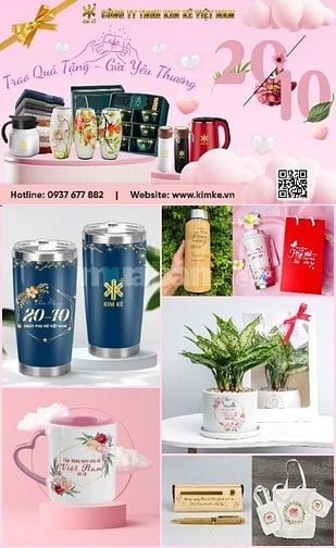 Gợi Ý Quà Tặng In Logo 20/10 Cho Nhân Viên Nữ | Thiết Thực & Sang Trọn