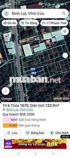 Bán Nhà Mặt Tiền Đường Hương Lộ 15 Vĩnh Cửu Đồng Nai