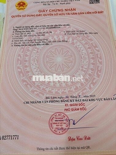 Bán 3.076m2 mặt tiền đường tránh phía tây