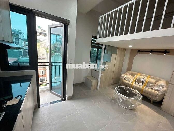 Cho thuê CCMN 25m2 Gác xép. Full đồ ban công thoáng tại Trung Liệt