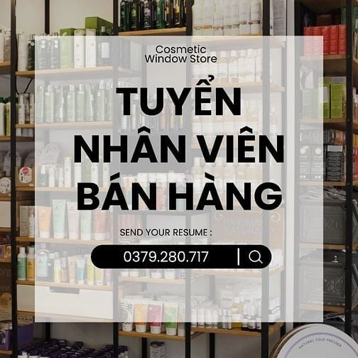 Quận Gò Vấp cần người phụ bán hàng tại quầy