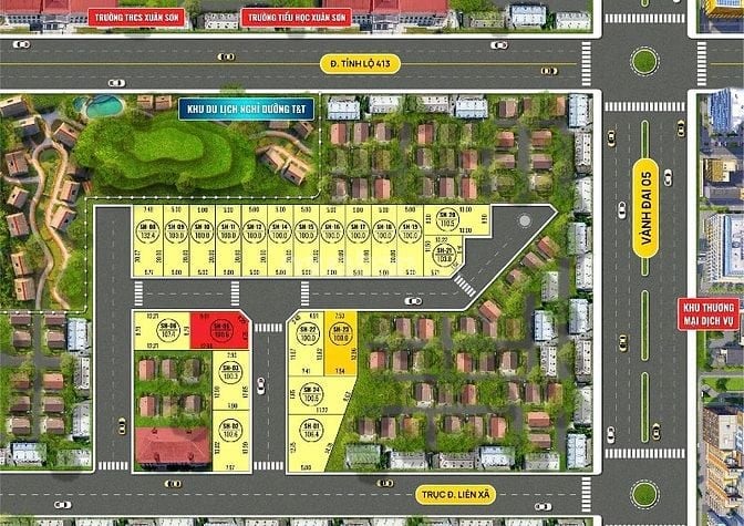 Chính chủ ra hàng 5 lô F0 đất ở Đô Thị HN, Sơn Tây 100-132,4m 1,85 tỷ