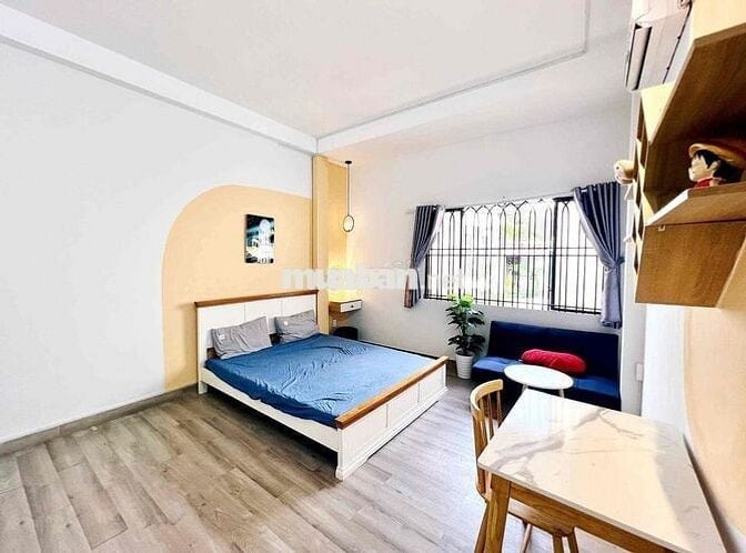 CHO THUÊ CĂN HỘ 1PN TÁCH BẾP CỬA SỔ TRỜI LỚN FULL NỘI THẤT GẦN 7 HIỀN