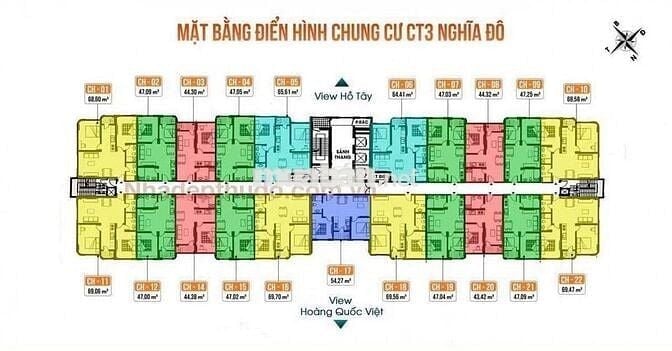 Chính chủ bán gấp CH CT3, Nghĩa Đô, Cầu Giấy, 64m2, 2N,2WC, giá 6.2 tỷ