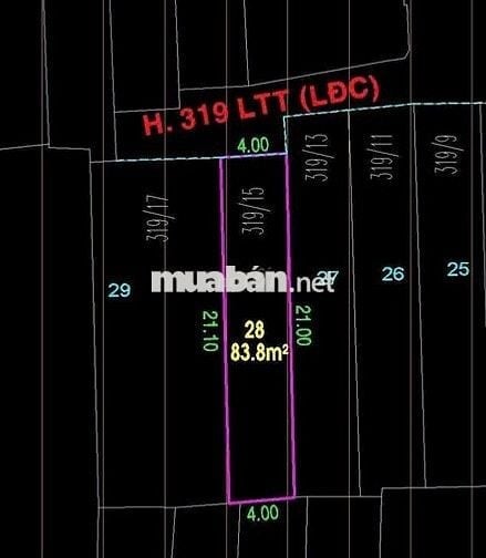 Nhà cấp 4 HXH lê trọng tấn 4x22m giá 6ty4 tl