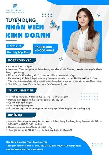 Nhân viên kinh doanh ngành bao bì
