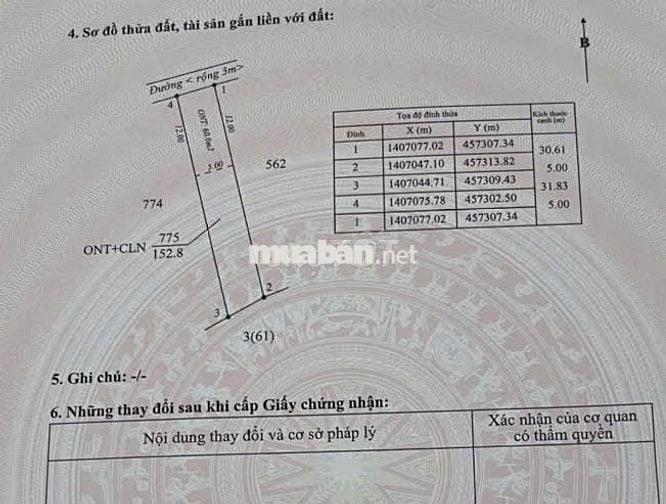 Đất thổ cư Tân An – gần Eco City, giá rẻ 1,6 tỷ