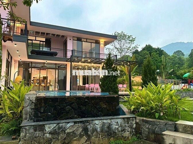 Villa Ba Vì, biệt thự, hồ bơi, vườn BBQ, 1100m2, 9.2tỷ, 200triệu/tháng